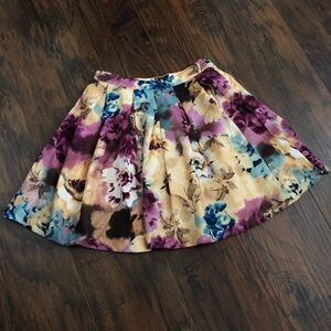 Ark & Co Skirt Womens Size S Pleated Floral